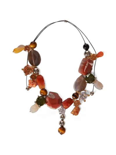 Panconesi Ascolto Stone-embellished Necklace In Multi
