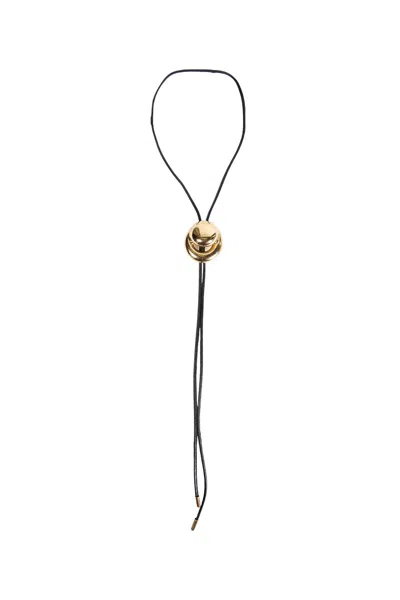 Panconesi Blow Up Cord Bolo Tie In Gold