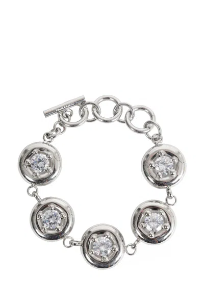 Panconesi Blow Up Crystal Bracelet In Silver