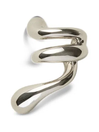 Panconesi Blow Up Forma Spiral-shape Ear Cuff In Metallic