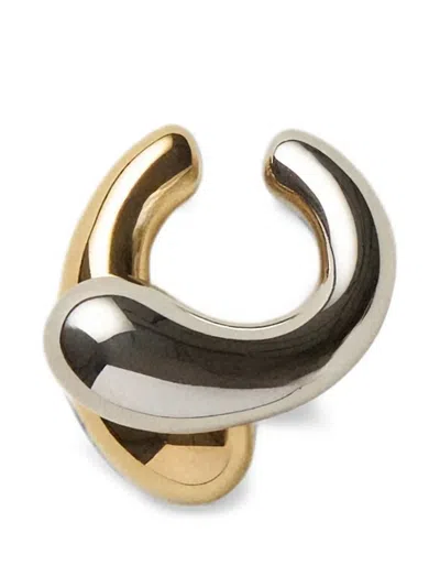 Panconesi Blow Up Helix Two-tone-design Ear Cuff In White