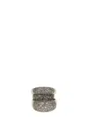 Panconesi Blow Up Solar Crystal Ring In Metallic