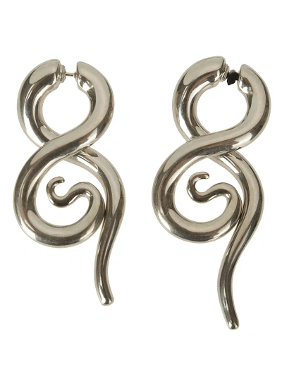 【関税込み】Panconesi シルバー Boa M ピアス Panconesi Boa Earrings M In Silver | ModeSens