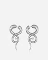Panconesi Boa Earrings S Silver In Grey