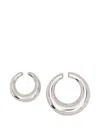 Panconesi Circle Ear Cuffs In White