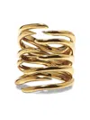 Panconesi Twisted Gold-tone Ritorto Ring With Sculptural Design In Gold