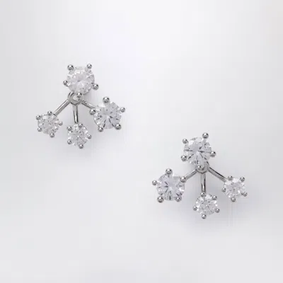 Panconesi Constellation Earrings With Zirconia In Silver