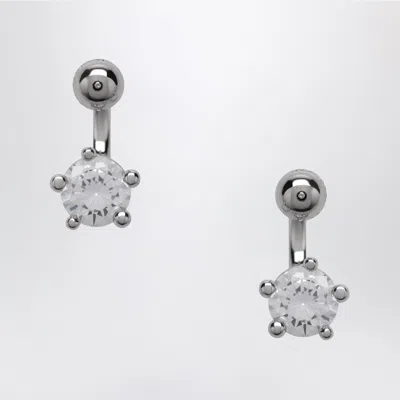 Panconesi Constellation Mini Zirconia Drop Earrings For Women In Metal