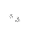 Panconesi Constellation Silver-plated Crystal Earrings In Silver