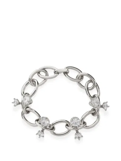 Panconesi Constellation Zirconia-embellished Chain Bracelet In Metallic