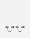 Panconesi Crystal Barbells Silver In Grey