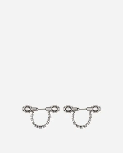 Panconesi Crystal Barbells Silver In Grey