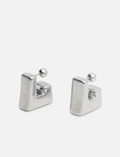 Panconesi Cubo Earrings In Silver