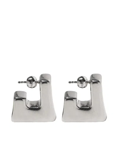 Panconesi Cubo Hoop Earrings In Metallic