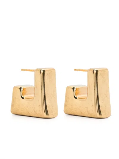 Panconesi Polierte Cubo Ohrringe In Gold