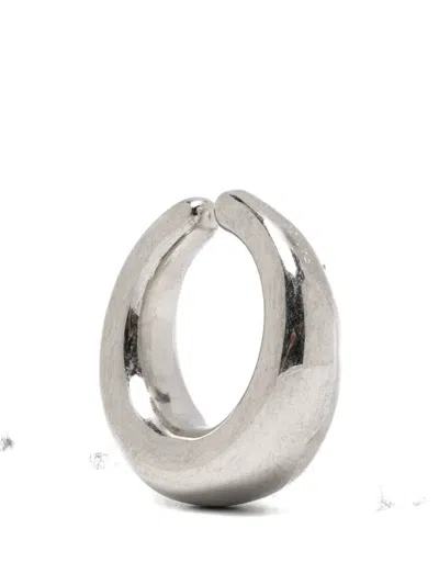 Panconesi Curved Earrings Set Of Three In Metallic