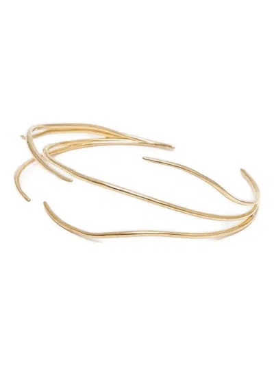 Panconesi Curved-lines Necklace In Gold