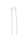 Panconesi Crystal-embellished Pendulum Earrings In Metallic