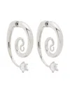 Panconesi Silver Diamanti Serpent Earrings