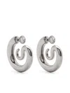 Panconesi Serpent Earrings In Grey