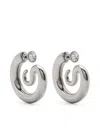Panconesi Serpent Earrings In Silver
