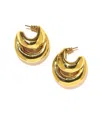 Panconesi Double Blow Up Earrings Accessories In Gold