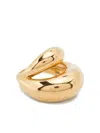 Panconesi Double Blow Up Ring In Gold