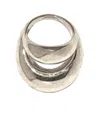 Panconesi Double Blow Up Rings Accessories In Silver