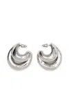Panconesi Double-hoop Earrings In Metallic