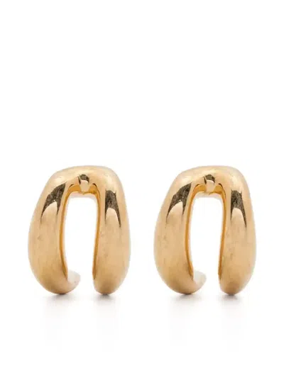 Panconesi Double Moon Earrings In Gold