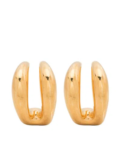 Panconesi Double Moon Earrings In Gold