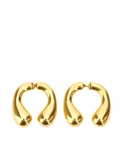 Panconesi Drop Stud Earrings In Gold