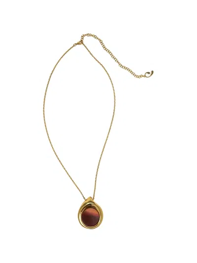 Panconesi Dusk Agate-pendant Necklace In Gold