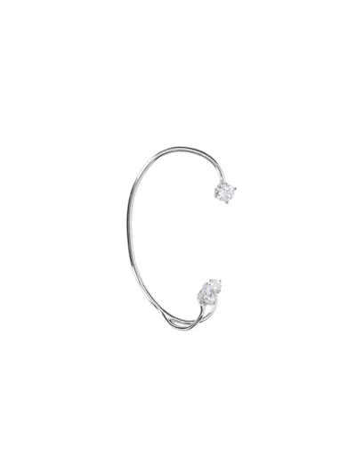 Panconesi Ear Cuff "three Point" In Silver