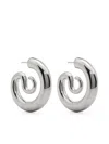 Panconesi Serpent Hoops Small Accessories In Metallic