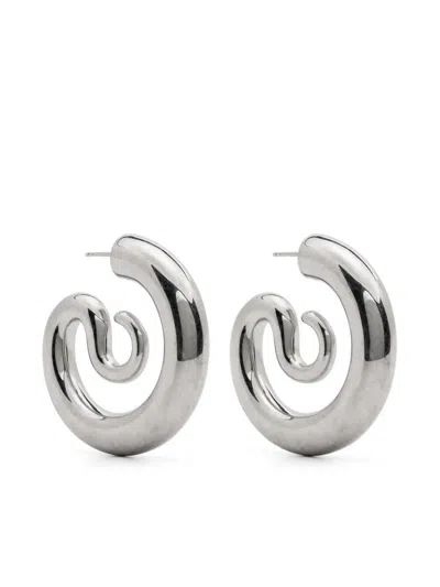 Panconesi Earrings Medium "serpent" In Metallic