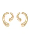 Panconesi Sculptural Curved Hoop Earrings In Gold