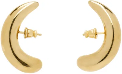 Panconesi Gold Half Moon Hoop Earrings