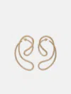 Panconesi Gold 'p Continua Large' Earrings In Gold