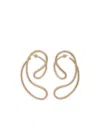 Panconesi Gold 'p Continua Large' Earrings In Gold