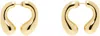 Panconesi Gold P Helix Earrings In Copper Gold