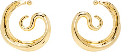 Panconesi Gold Triptych Large Earrings