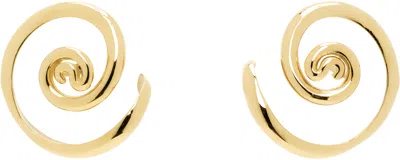 Panconesi Gold Vortice Huggie Earrings