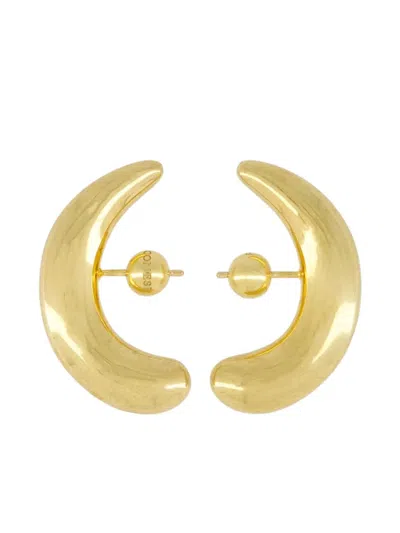 Panconesi Half-moon Earrings In Gold