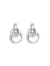 Panconesi Interlocking Circular Hoop Earrings In Silver