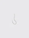 Panconesi Curved-line Ear Cuff In Burgundy