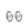 Panconesi Serpent Earrings In Grey