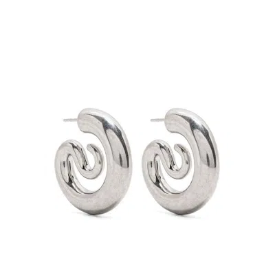 Panconesi Kleine Serpent Creolen In Silver