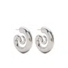 Panconesi Small Serpent Earrings In Gray