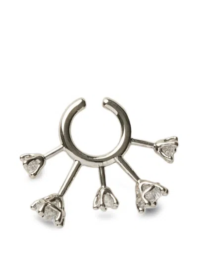 Panconesi Kismet Zircon Single Ear Cuff In Metallic